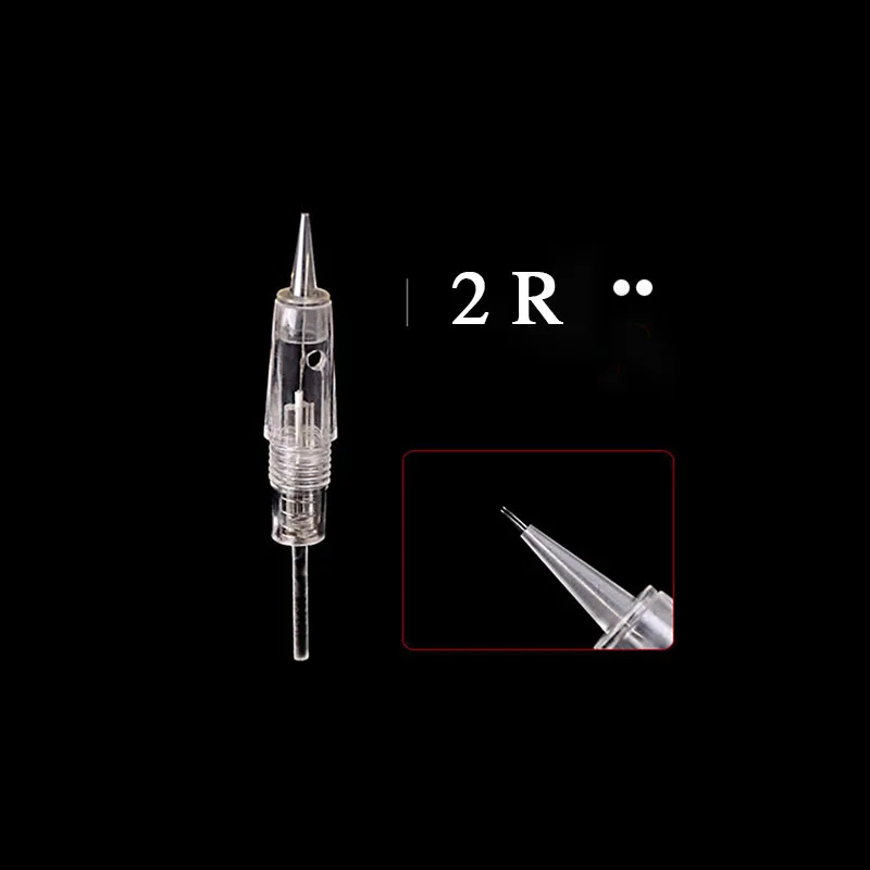 V7 микроблейдинг ручка машина Charme Princesse машина ручка для бровей губ Eyeline татуировки машина США/ЕС вилка с игольчатым картриджем - Цвет: 50pcs 2R Needle