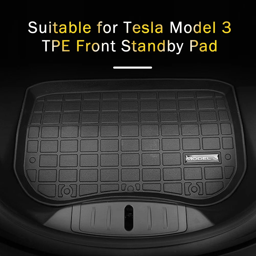 

Car Rear Trunk Storage Mat Cargo Tray Trunk Waterproof Protective Pads Mat Front Box Mat Compatible For Tesla Model 3