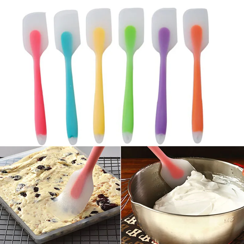 Kitchen Baking Spatulas Heat Resistant Flexible Spatula FDA Grade Premium Cooking Bakeware Cake Silicone Pastry Scraper | Дом и сад