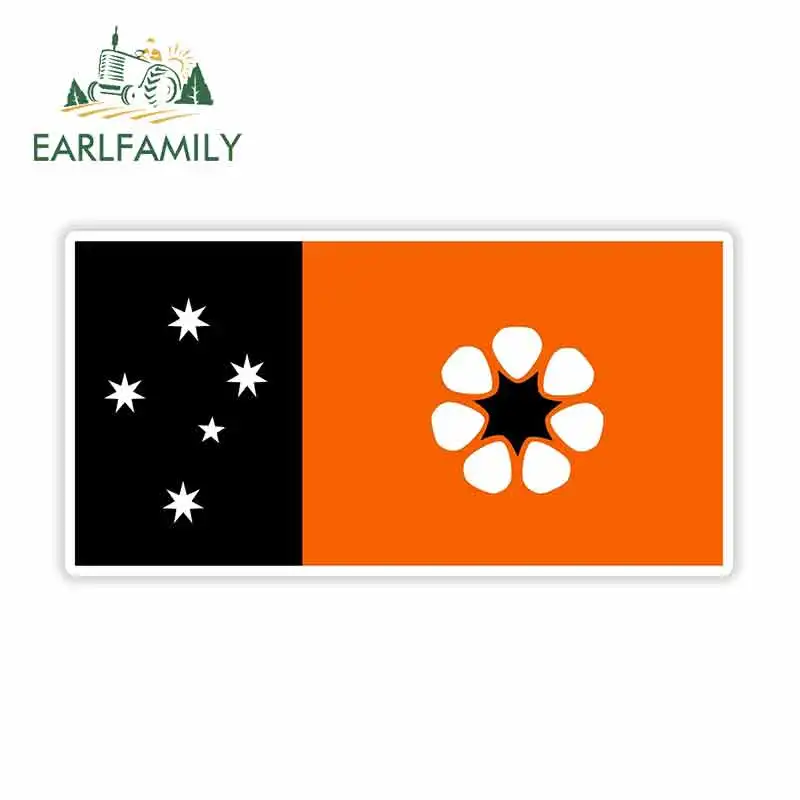 

EARLFAMILY 13cm x 6.8cm for Australian Northern Territory Flag Logo Oem Car Stickers Vinyl JDM Bumper Trunk Truck Graphics Decal