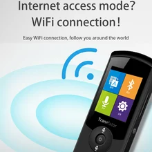 Умный голосовой переводчик 2,4 дюймов с сенсорным экраном, двусторонний, в режиме реального времени, для обучения, путешествий, покупок, GV99