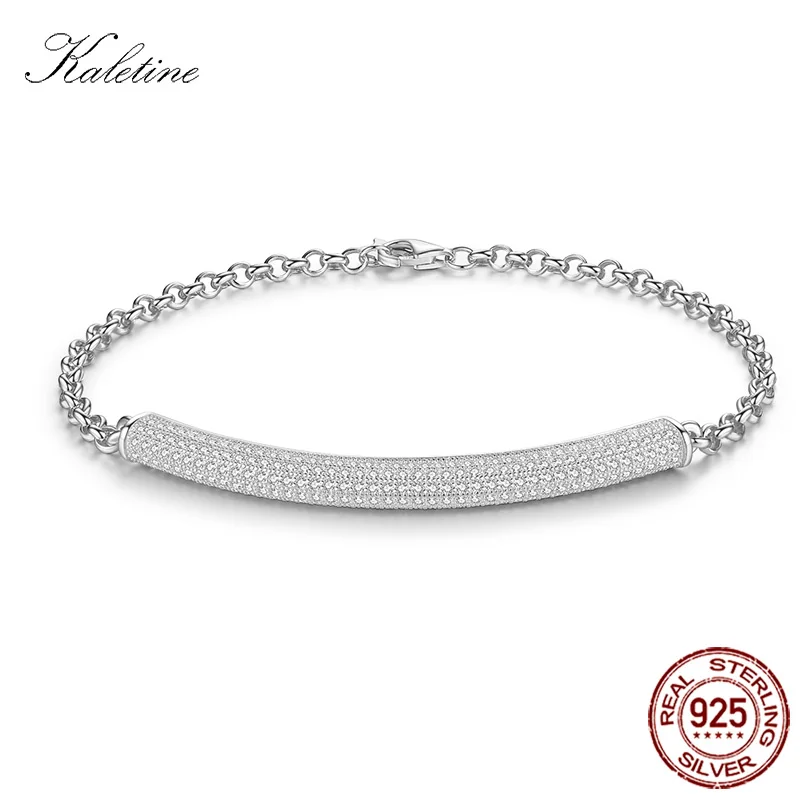 Bracelet Fashion Pure 925 Sterling Silver AAA+ Cubic Zirconia Micro Pave Setting Charm | Украшения и аксессуары