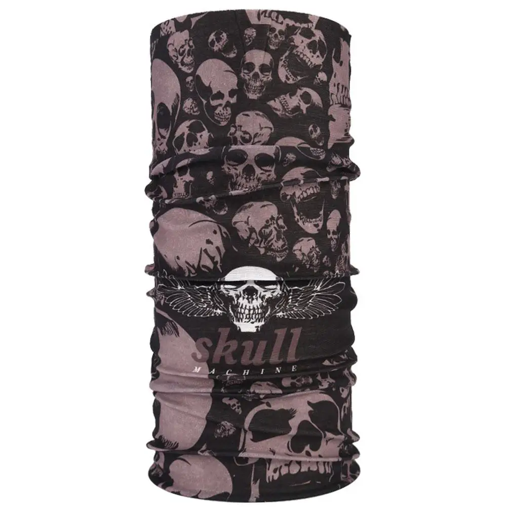 41 DSstyles 1 Pcs Multifunction Warm riding mask Seamless Skull Pattern Magic Riding Mask Warm Scarf Halloween Props - Color: 41