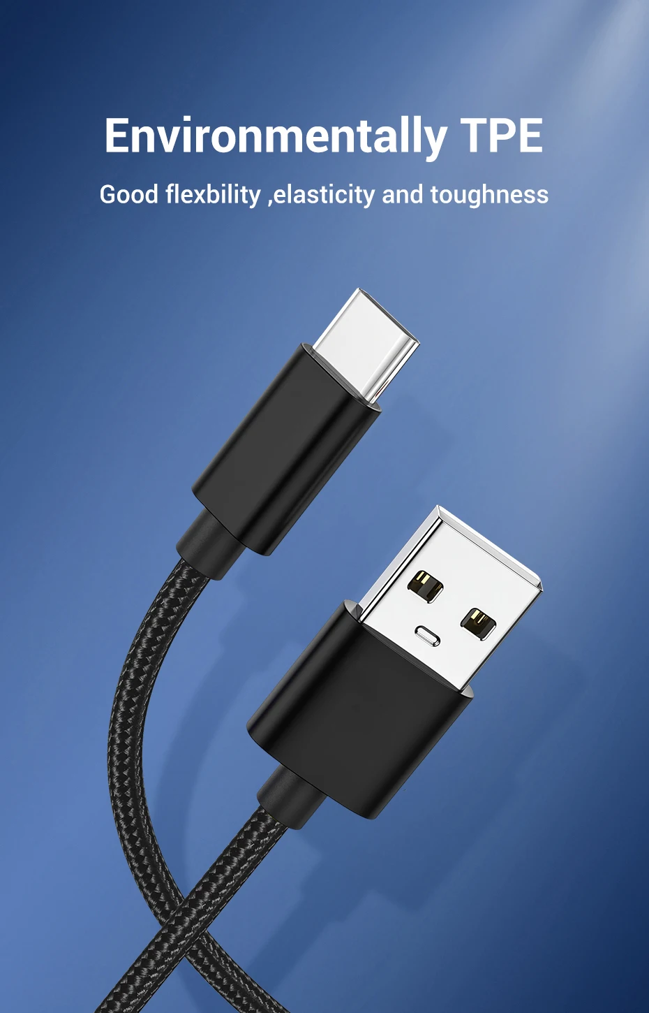 USB кабель USBC типа C для samsung S10 S9 Plus huawei Mate30 Pro type C кабель для телефона 3A Быстрая зарядка USB C шнур для Xiaomi USB C