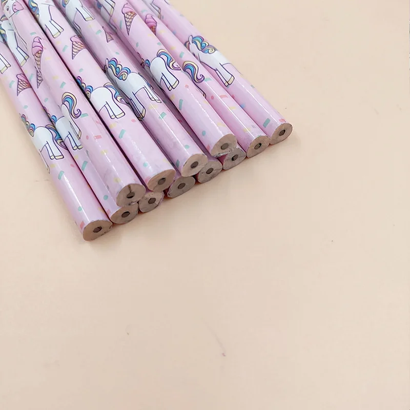 12 шт. Kawaii Единорог деревянный студенческий карандаш милый карамельный цвет HB карандаши для детей подарок школьные принадлежности карандаш канцелярские принадлежности