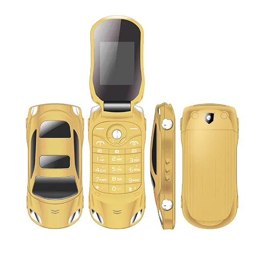 

Wisdom New F15 Ferrari Steam Sports Car-Mini Ultra-Boy CHILDREN'S Cartoon Cool Flip Creative Mobile Phone