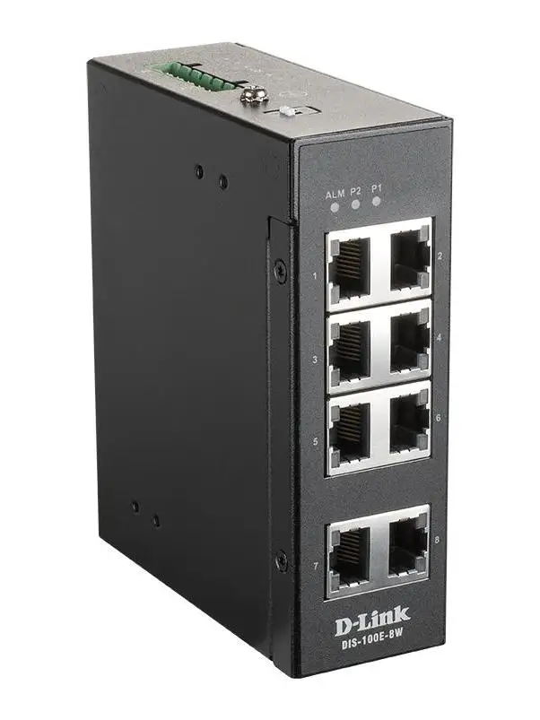 DIS-100E-8W неуправляемый L2 Fast Ethernet (10/100) черный | Компьютеры и офис