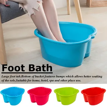 

Foot Care Bath SPA Plastic Practical Thicken Tub Foot Soak Basin Pedicure Detox Massage Feet Household Supplies
