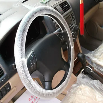 

100PCS Steering wheel cover 100x 100* Disposable Transparent High Quality