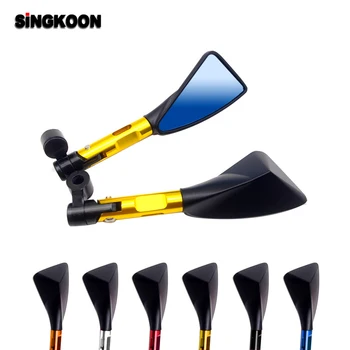 

8 10mm Universal Motorcycle Mirror CNC Aluminum Rearview Side Mirrors FOR gsxr 1000 k8 honda sh 300 aerox155 vespa lx 50 cb 500f