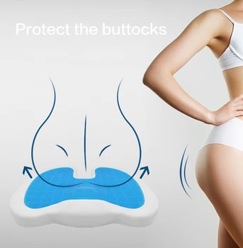 

Multifunction Anti Hemorrhoid Massage Chair Hip Push up Orthopedic Foam Memory Pillow Home Car Office Seat Cushion Solid