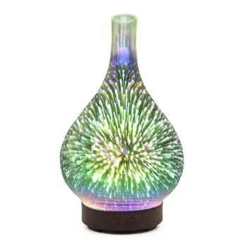 

3D Firework Night Light Essential Oil Diffuser Aromatherapy Fine Fog Humidifier NEW