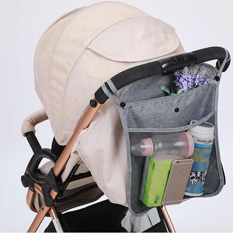 Baby Stroller Bag Hanging Net Big Bags Portable Baby Umbrella Storage Bag Pocket Cup Holder Organizer Universal Useful Accessory baby stroller accessories do i need	