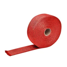 Автомобиль Мотоцикл хлопок Алюминиевая фольга лента выхлопной трубы коллекторы стекловолокна теплоизоляционная лента Черная теплоизоляция