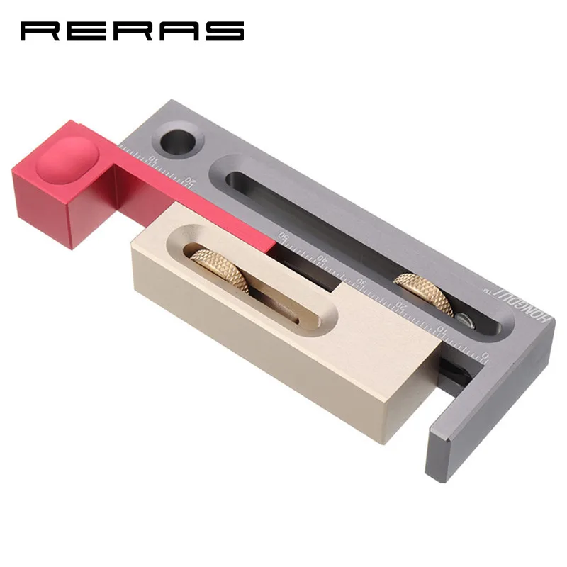 

Table Saw Slot Adjuster Mortise Tenon Tool Woodworking Movable Measuring Block Tenonmaker Length Compensation Router Table Set