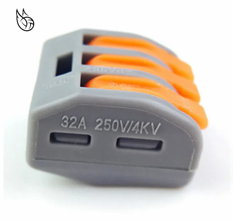 (100 шт./лот) Φ PCT213 222 413 Универсальные Компактные Проводные разъемы 3 контактный