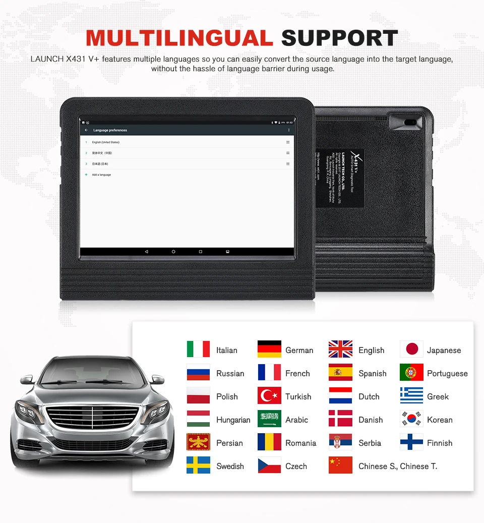 Launch X431 V+ Автомобильный диагностический сканер, диагностический инструмент, автоматическое программирование ключей, Автосканер, диагностический Профессиональный инструмент для сканирования