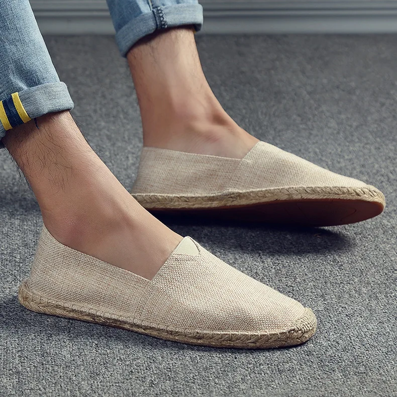 

Men's Canvas Shoes, Men's Summer Breathable Shoes, Large Driver Lazy Low Top Lefu Shoes, New 2021