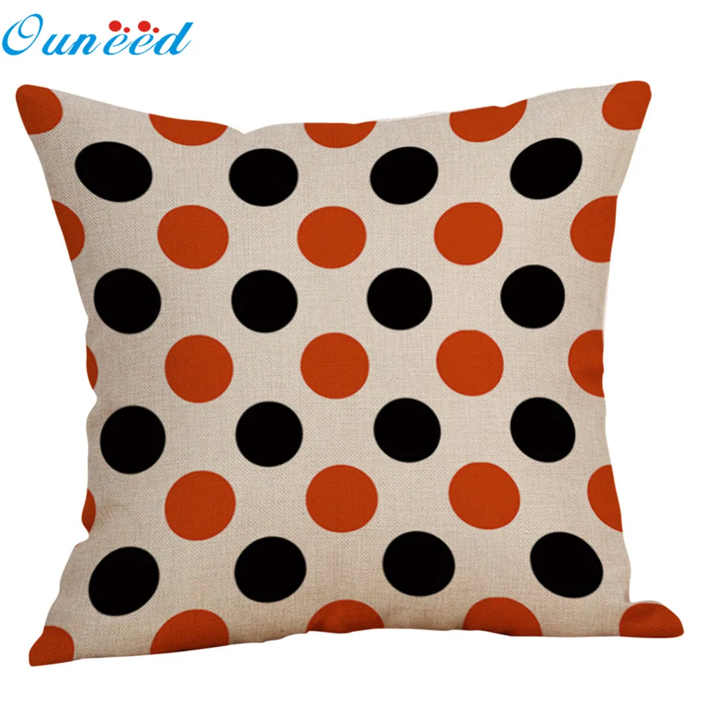 Ouneed Cushion Cover Halloween print Throw Pillow Pumpkin Sofa Bed Decorative case animeative cojines almofadas new | Дом и сад