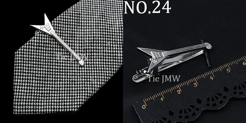 1 Piece Chrome Stainless Tie Clips Scissors Ax Car Owl Sword Hammer Shape Metal Tie Clip for Men Necktie Clips Pin For Mens Gift