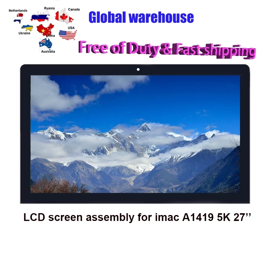 Новый ЖК-экран в сборе для iMac27' A1419 5K Retina дисплей LM270QQ1 SDB1 SDA2 SDC1 EMC2834 2806 3070 |