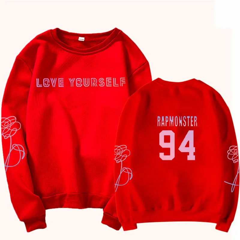 Jung kook suga v love yourself худи унисекс casual Корейская повседневная кофта с капюшоном kpop bangtan толстовка для мальчиков