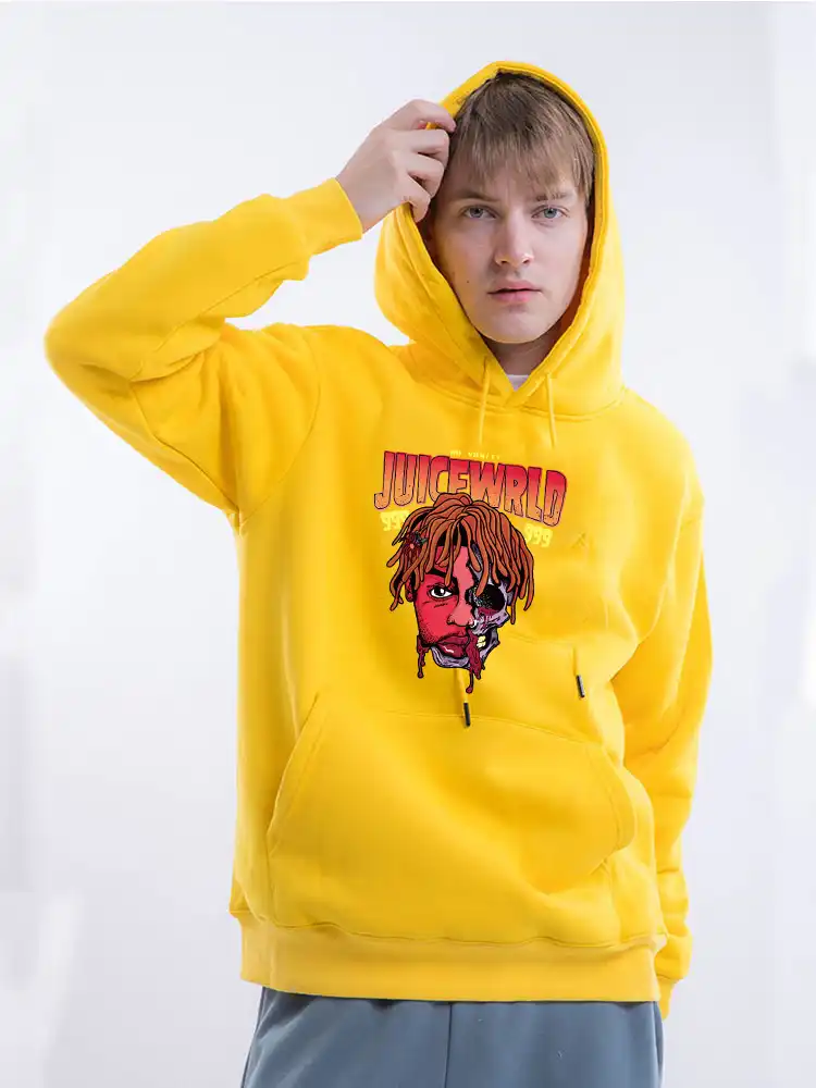 juice wrld yellow sweatshirt
