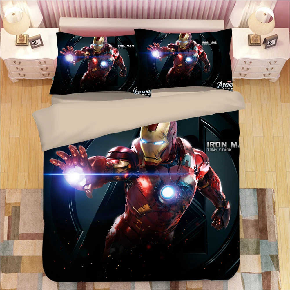 Marvel The Avengers Iron Man Bedding Set Duvet Covers Tony Stark