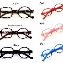 Леопардовые Асимметричные милые мужские и женские складные очки для чтения линзы дальнозоркость оправа очки диоптрия 0+ 1,0+ 1,50+ 2,0+ 2,5~+ 3,5