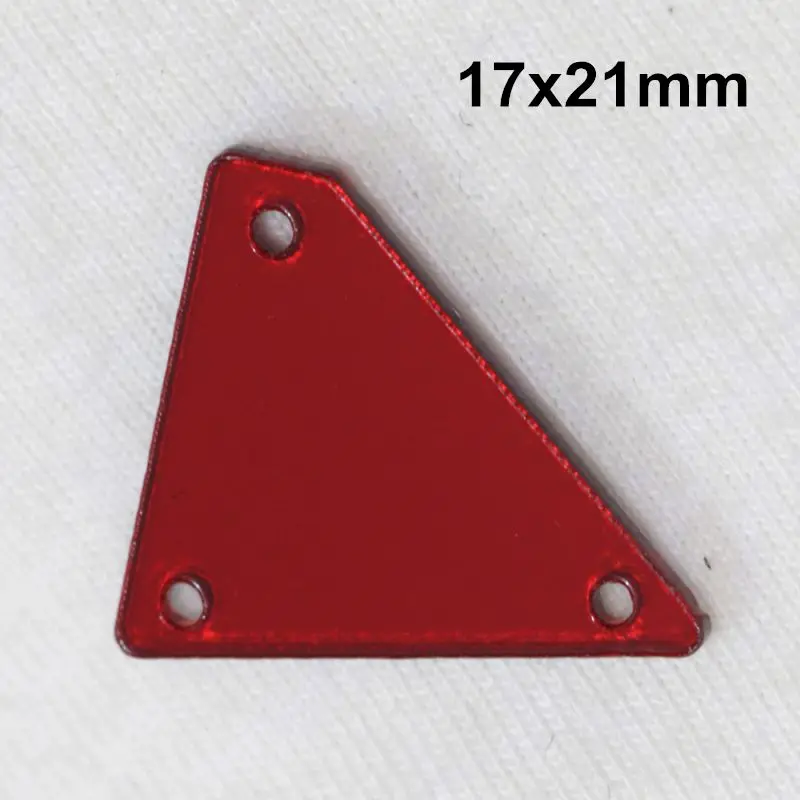 A30-17x21 Siam acryl ic зеркало пришить Стразы DIY Flatback зеркало акрил пришивные стразы с отверстиями для шитья - Цвет: A30-17x21