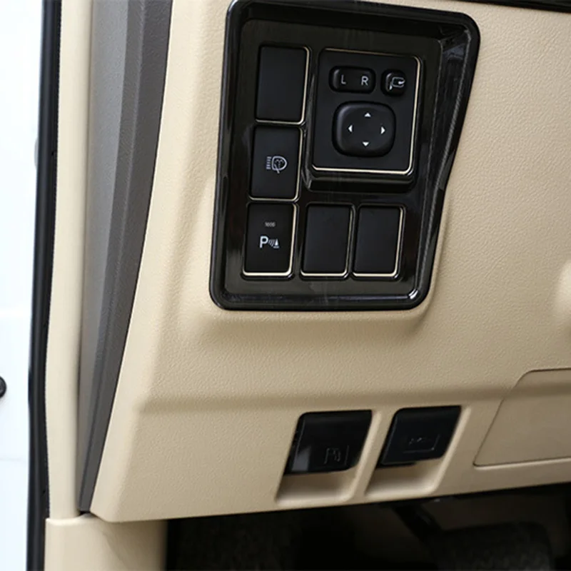 Боковое зеркало заднего вида Регулировка рамка Накладка для Toyota Land Cruiser Prado FJ150 150