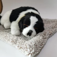 Реалистичная внутренняя декорация для собаки, игрушка для собаки, храп, Спящая собака с имитацией плюшевой игрушки