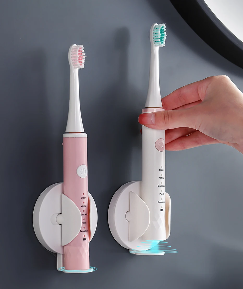 Electric Toothbrush Holder Traceless Stand Toothbrush Wall-Mounted Rack F8F7 Electric Toothbrush Holder Traceless Stand Toothbrush Wall-Mounted Rack F8F7