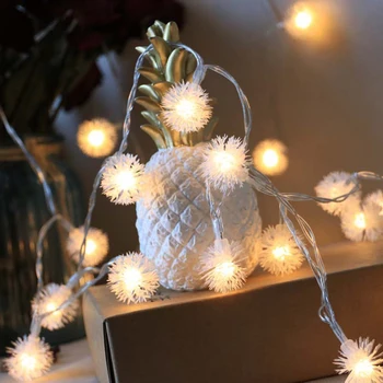 Led Verlichting String Kerstboom Sneeuwbal Light String 1.5-10M Voor Wieden Vakantie Thuis Bruiloft Guirlande Decoratie lamp