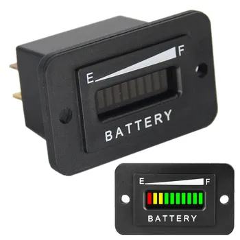 melhor 36 Volts Led Indicador De Bateria Medidor Para O Carrinho De Golfe Atv Led Motocicleta Carro Chumbo ácido Armazenamento Digital Bateria Power Tester