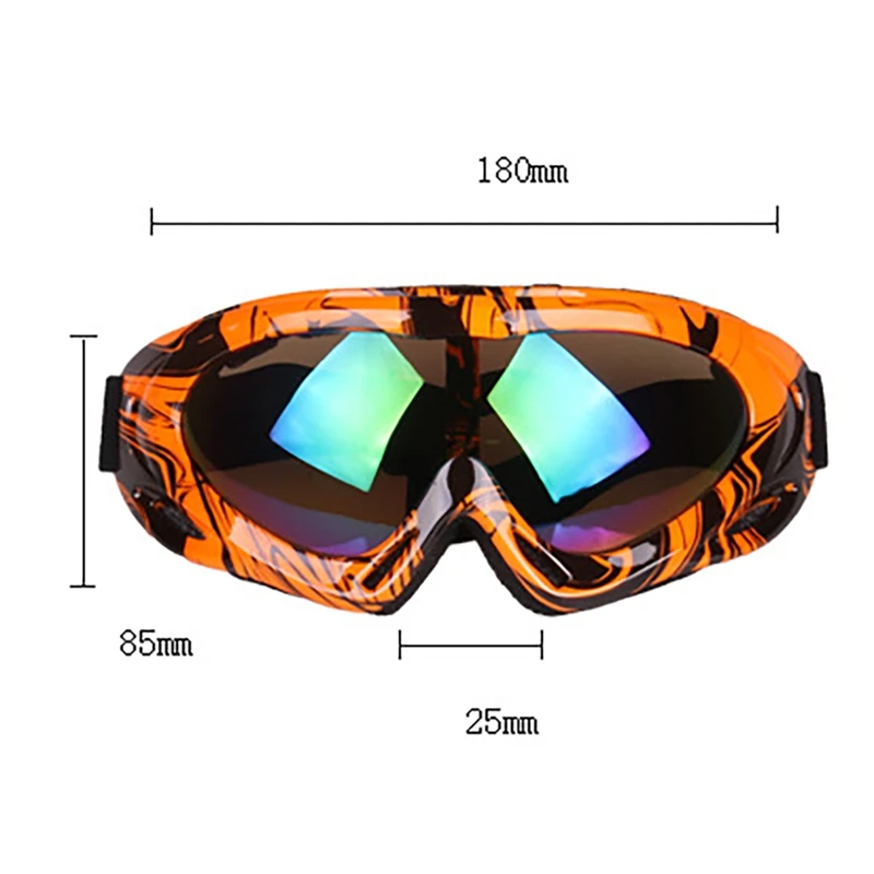 Лыжные очки, снежные очки, ветрозащитные, пыленепроницаемые, регулируемые, УФ-защита 400, на открытом воздухе, для альпинизма, спортивные, защитные для взрослых детей M1