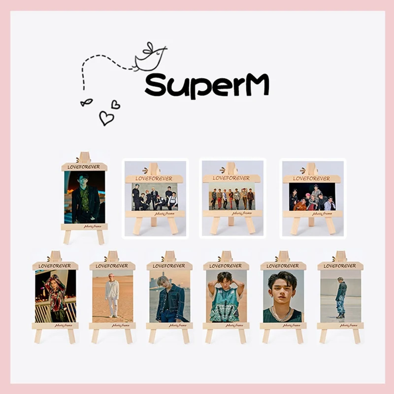 Фотоальбом SuperM 1st Mini фоторамка настольный декор WAYV EXO NCT деревянная DIY