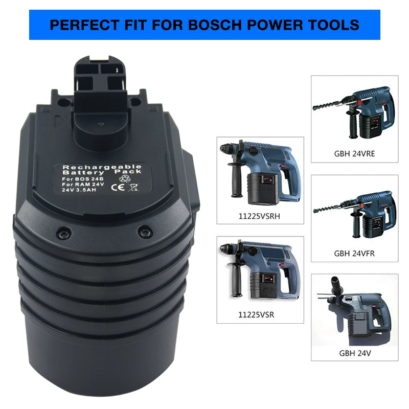 Baterai pengganti baterai BAT019 24V 3,5ah NI-MH untuk Bosch