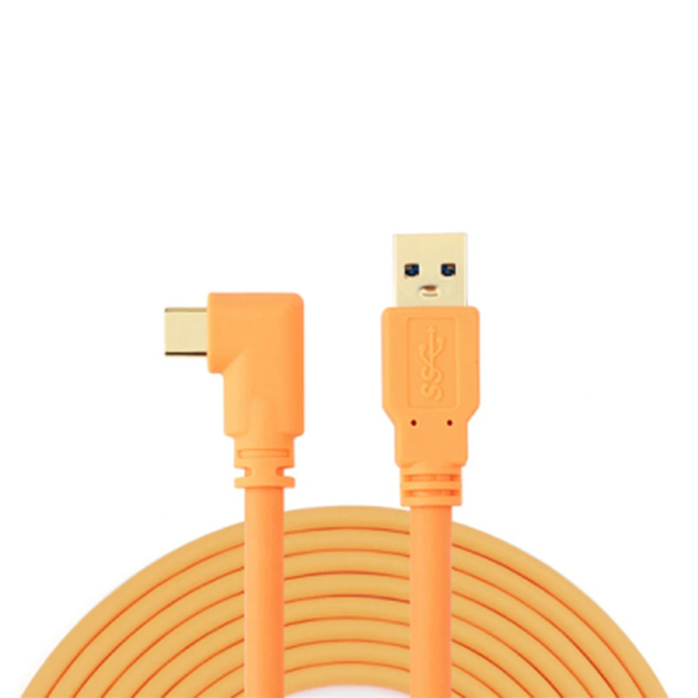 Вечерние кабель для зарядки и передачи данных для наушников Oculus Quest LINK VR 3 m/5 m/8 m USB-A-type-C - Цвет: 5m yellow