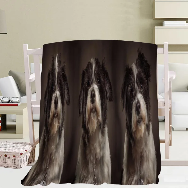 Новое поступление, Shih Tzu, одеяла для собак, 3D печать, мягкое одеяло для дома/дивана/постельных принадлежностей, переносное, для взрослых, для путешествий, одеяло - Цвет: 14