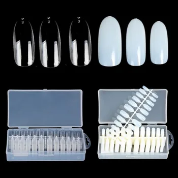 

500pcs Round Full Cover False Nails Seamless Color Plate Fake nail Artificial Nail Art Tips Finger Salon DIY Practice