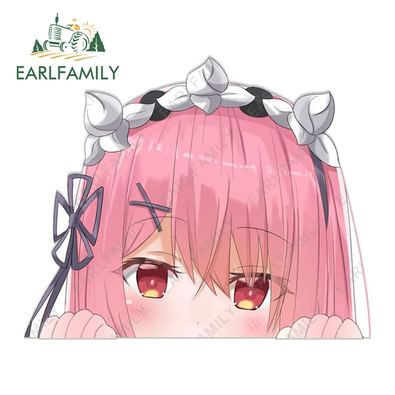 

EARLFAMILY 13 см x 10,5 см для ReZero Ram Peek Водонепроницаемая Автомобильная Наклейка виниловая Автомобильная оберточная наклейка для доски для серфинга ноутбука граффити устойчивая к царапинам