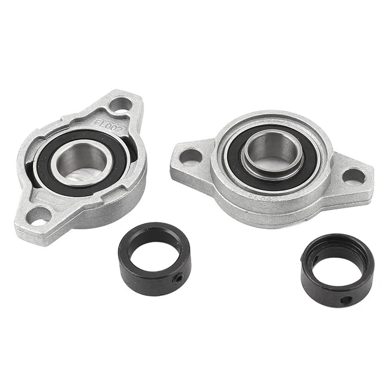 

2 Pcs 15mm UFL002 Self-aligning Pillow Block Bearing Flange