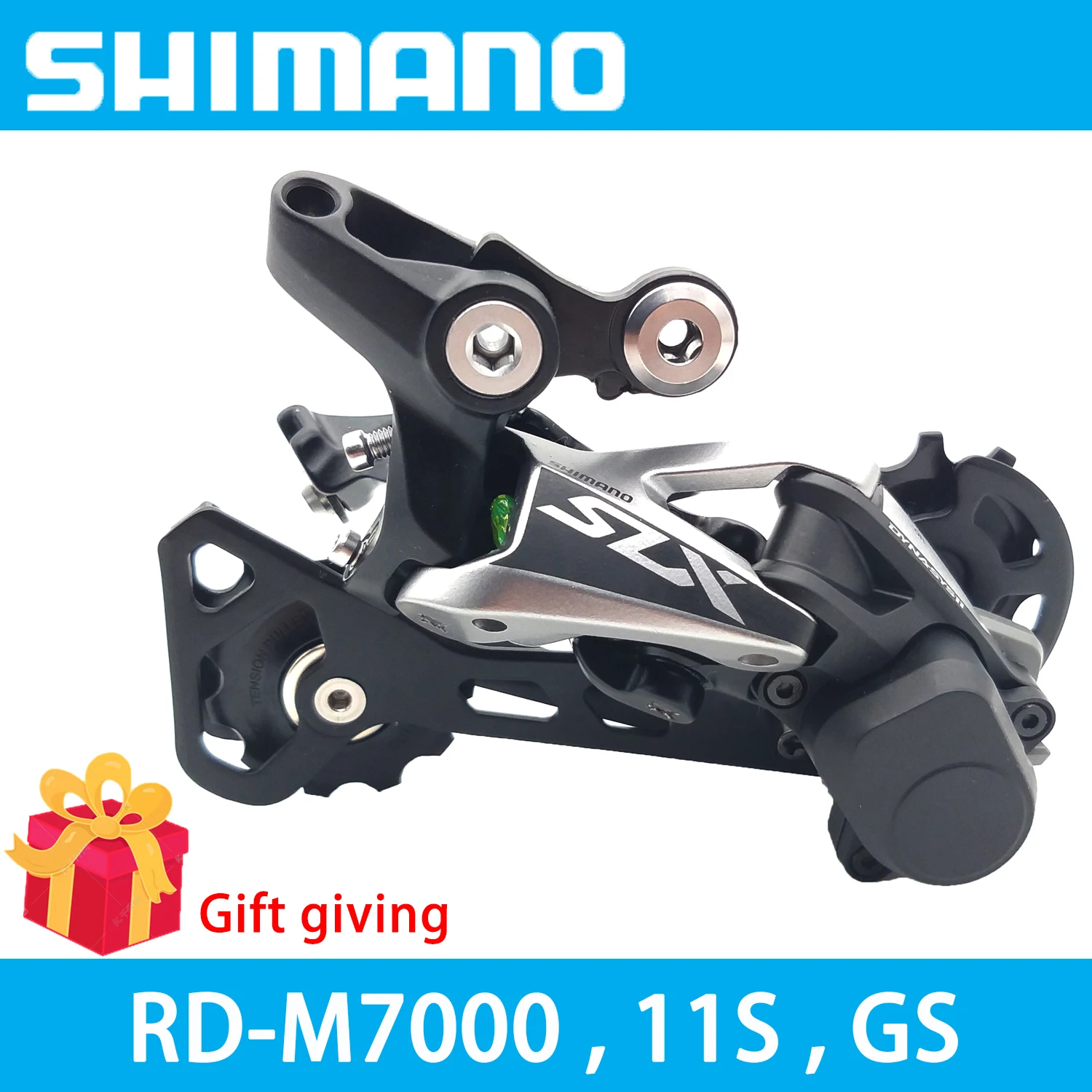 

Shimano SLX RD-M7000 GS 11S Speed MTB bike components Middle Cage Rear Derailleur Shadow System Locking Button Bicycle Part
