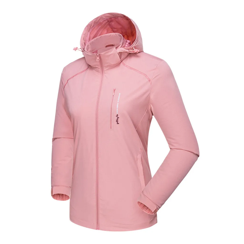 discounted  SAGACE Spring/Autumn Windbreaker Running Jacket Woman Sport Jacket Gym Hoodie Outdoor Windproof Win