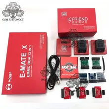 2020 nueva versión Jtag fácil plus caja + JTAG fácil/UFI/MEDUSA ISP adaptadores + UFS 3 en 1 hembra + E-MATE X EMMC BGA 13 en 1 SOCKE