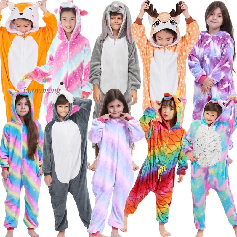 Kigurumi Kids Pajamas for Girls Boys Blanket Sleepers Stitch Unicorn Pyjamas Unicornio Pijama Animal Winter Onesie Panda Costume Kigurumi Kids Pajamas for Girls Boys Blanket Sleepers Stitch Unicorn Pyjamas Unicornio Pijama Animal Winter Onesie Panda Costume