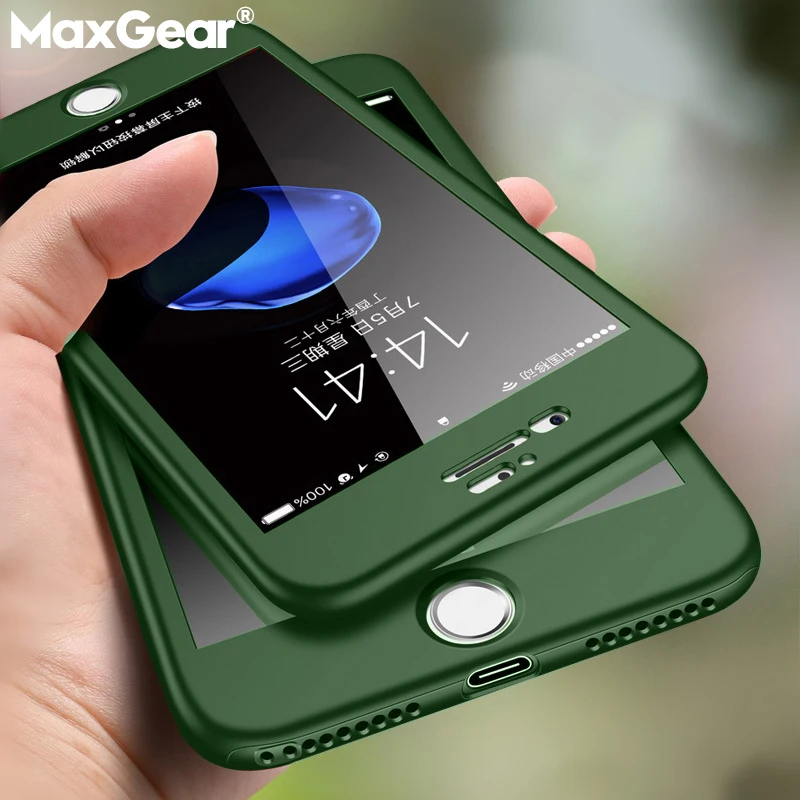 360 Полное покрытие чехол для iPhone SE 2 11 Pro Max защитный XS XR X 8 7 6S 6 Plus 11Pro 5S со стеклянной