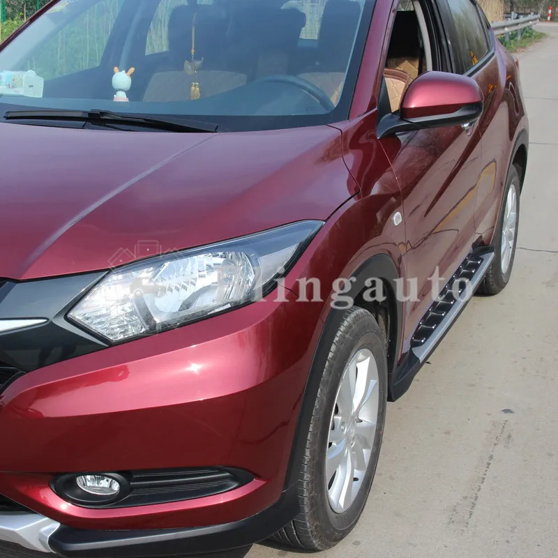 Подходит для H ONDA HRV HR-V VEZEL- 2 шт. Левая Правая алюминиевая Беговая доска боковые шаги nerf бар Автомобильная педаль боковые лестницы