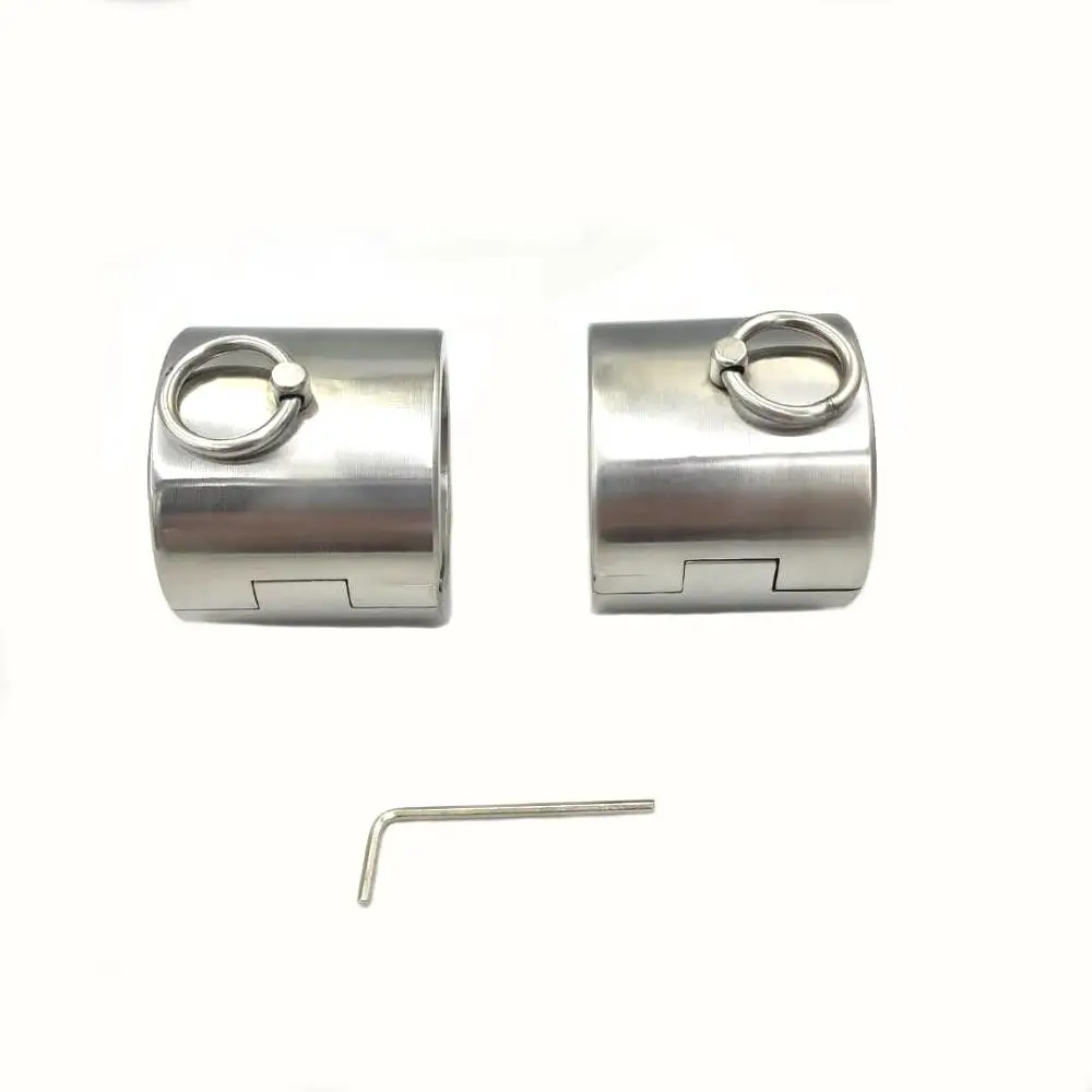 Black emperor adult sex bondage product sexy toys for couple high quality stainless steel handcuffs adult medical sex toys 4